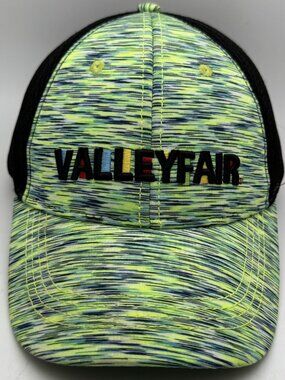 Valleyfair Trucker Hat Neon Green Blue Black Adjustable Baseball Cap Jacobson
